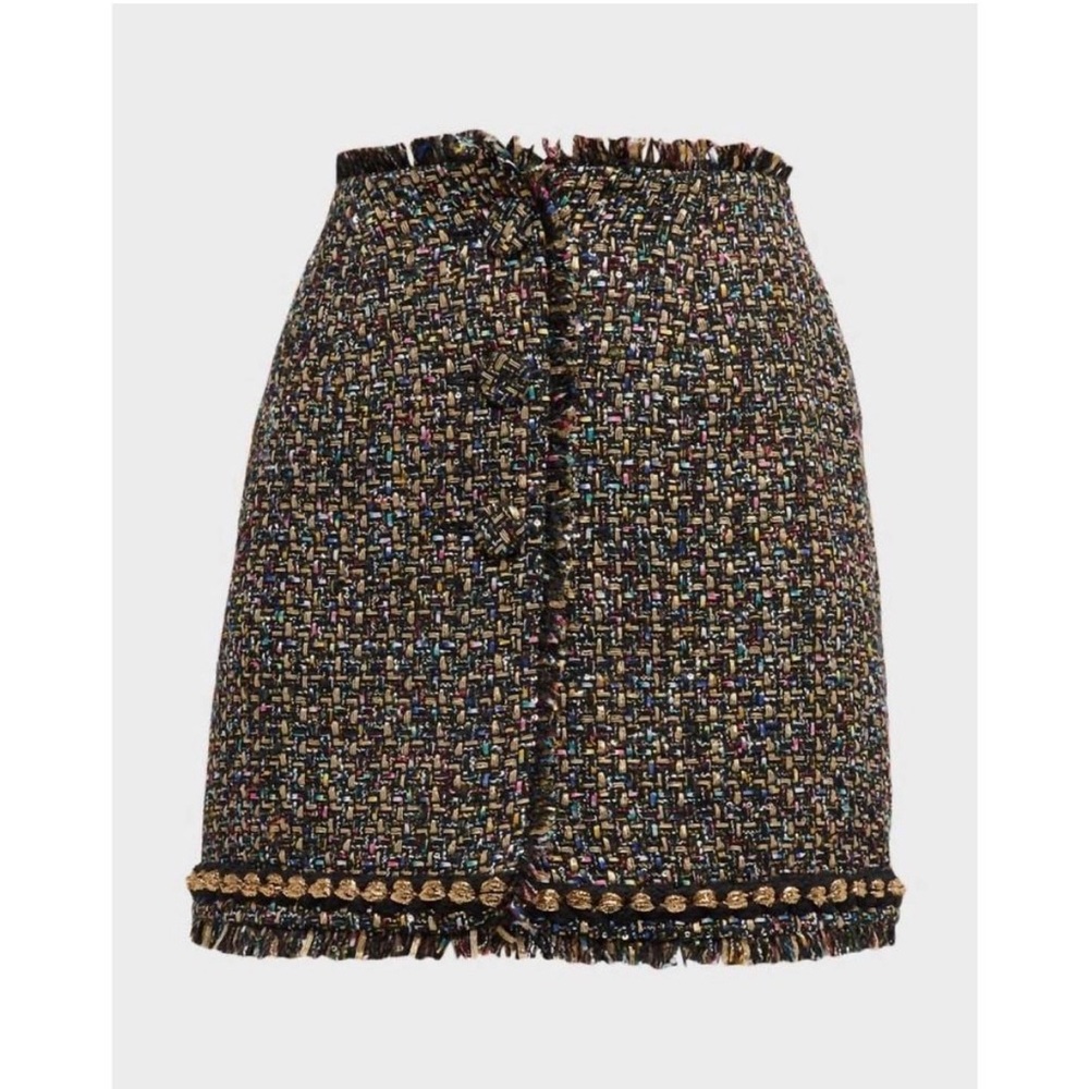 Cinq à Sept Odette Confetti Tweed Mini Skirt/Size 4 - Picture 3 of 11